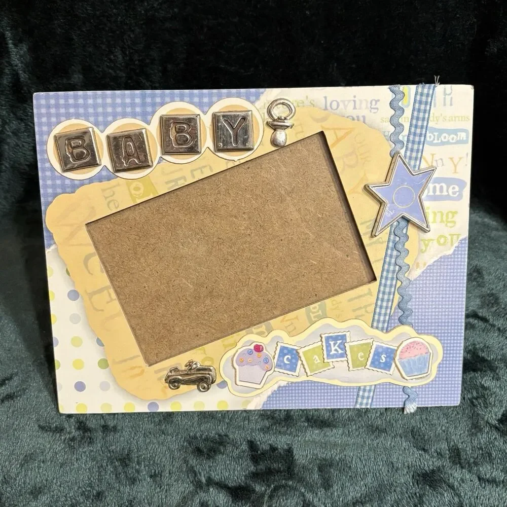 Baby Decorative Photo Frame 4x6 Cupcake Car Baby